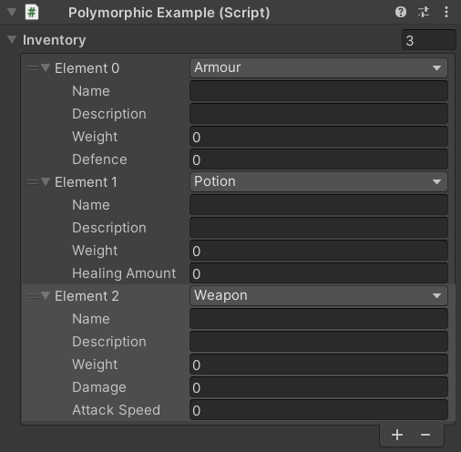 Create an inventory by using inheritance. ( C# ) - Unity Forum