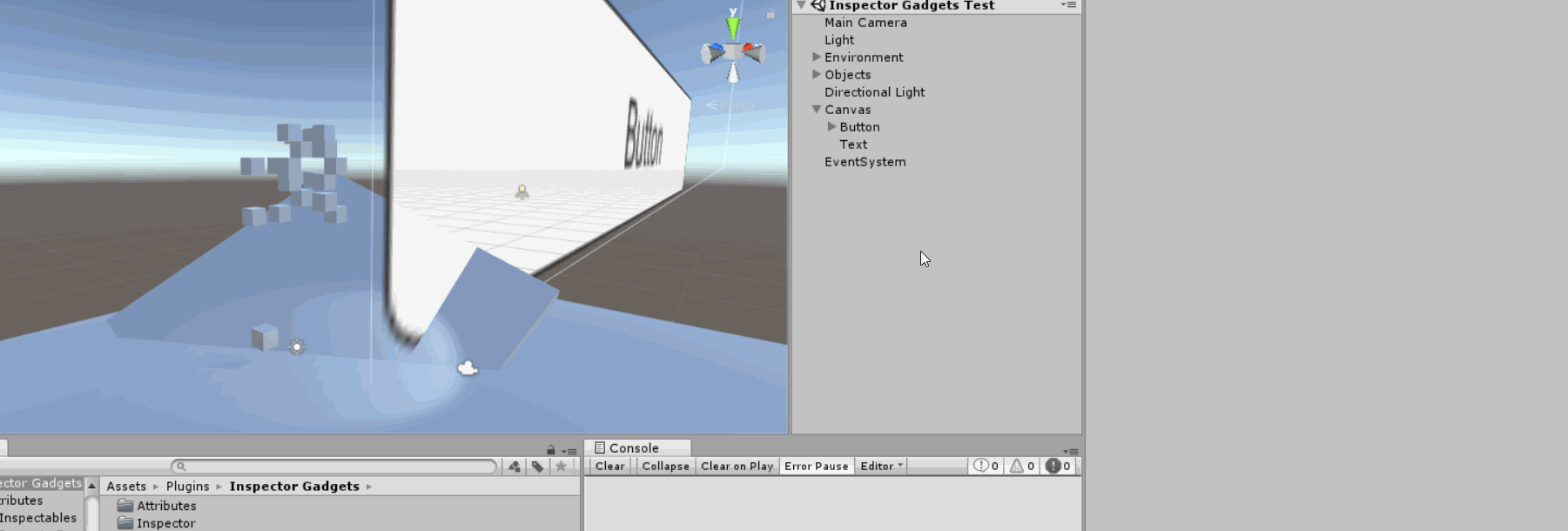 Hiding the Screen Canvas in the Unity Editor